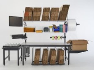 Efficient packing station 