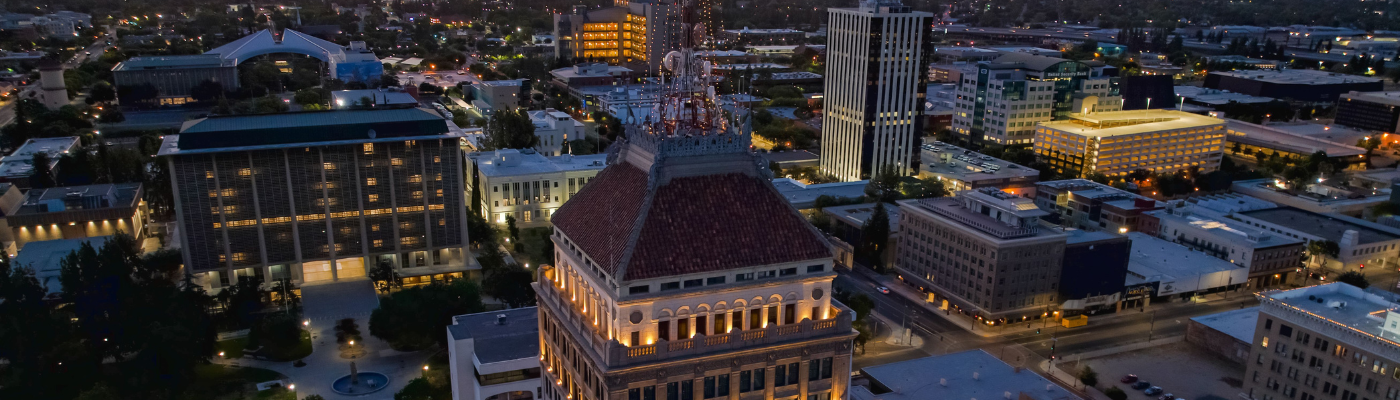 Fresno California Skyline