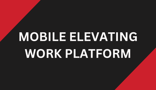 MOBILE ELEVATING WORK PLATFORM